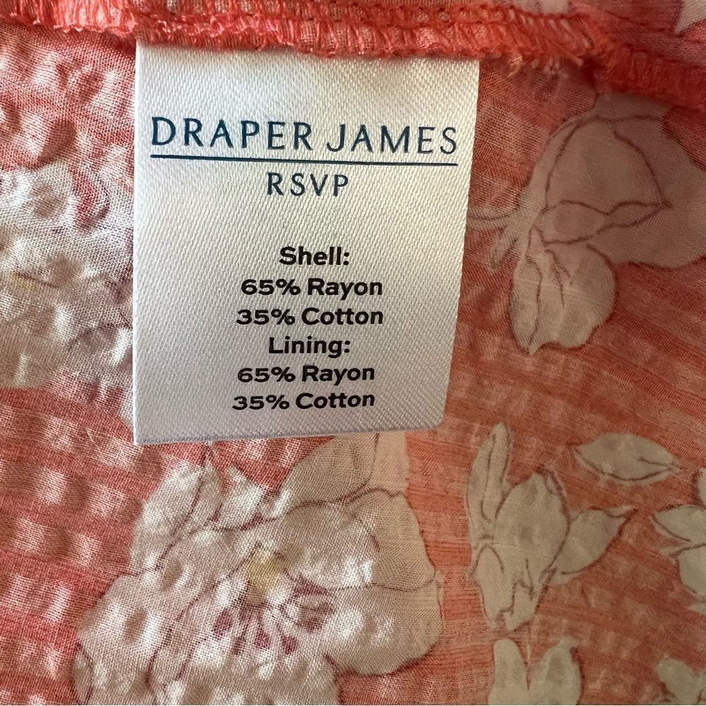 NWT Draper James Peach Sleeveless Cottagecore High/Low Maxi Dress - XXL - Picture 15 of 15